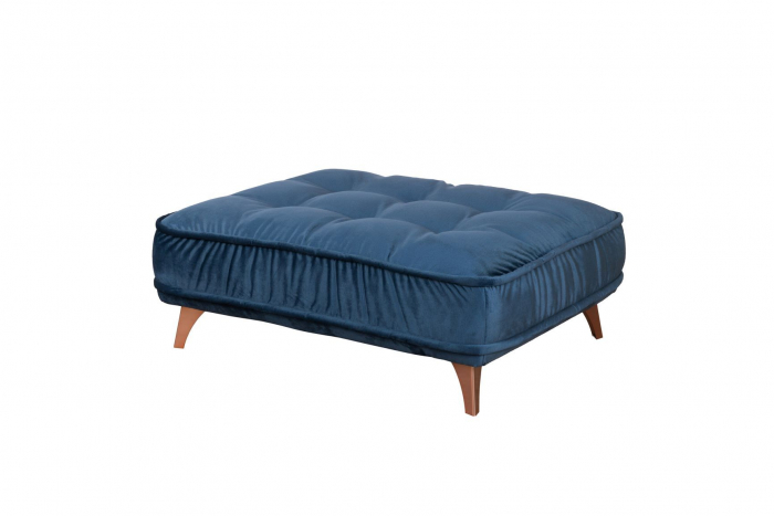 Coltar Living BELAVIO Set-2, structura fixa cu functie relaxare, stanga, stofa blue Monolit 77, 288x210x(71-92)cm [12]