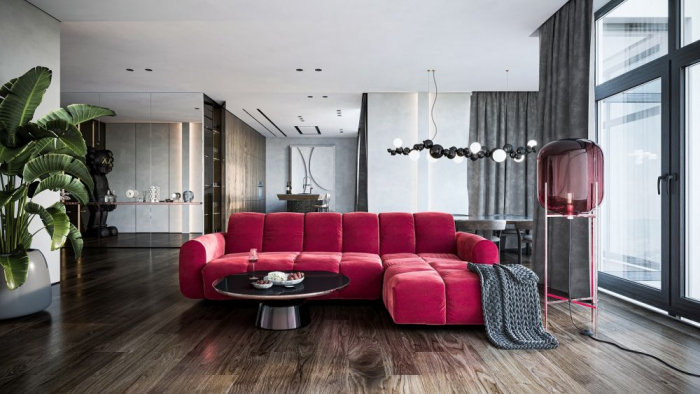 Coltar Living BULLET, extensibil cu functie relaxare si depozitare, stanga, stofa turquise Velvet 659, 294x194x(80-102), ext.240x137cm [33]