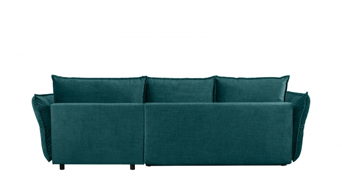 Coltar Living CARMEN Set-2, extensibil cu functie relaxare si depozitare, dreapta, stofa Turquoise 15 Boston, (318-342)x187x101, ext.283x140cm [5]