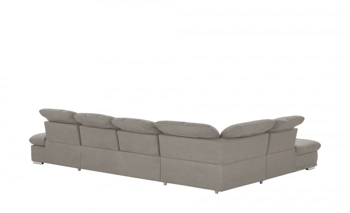 Coltar Living extensibil cu functie somn HOLIDAY OTM/SK-RE-3F-REC, stanga, stofa velvet silver F601, 386x265x86(102), ext.295x132cm [6]