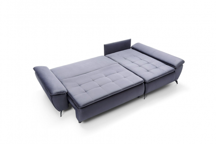 Coltar Living extensibil cu functie somn MILTON, dreapta, stofa monolit97, 285x152x90, ext.227x155cm [6]