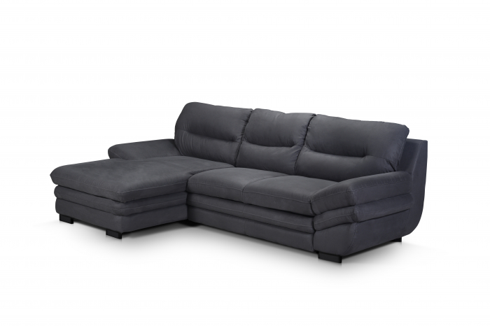 Coltar Living extensibil cu functie somn MM275 RAVENNA REC/BK-2F, stanga, stofa gri antracit C265, 270x166x90, ext.195x120cm [4]