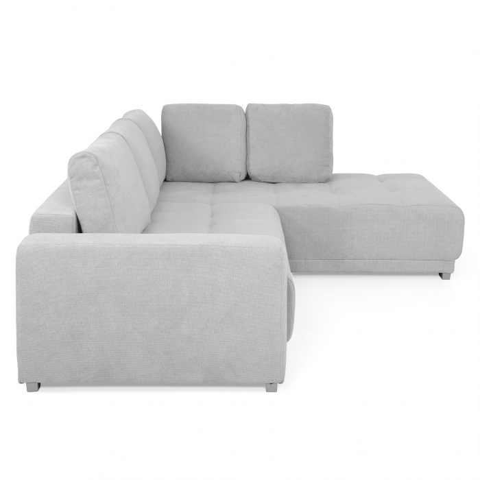 Coltar Living extensibil cu functie somn MM321 BOLERO 2DL-OTM, dreapa, stofa gri F009, 280x204x66(87), ext.230x130cm [6]