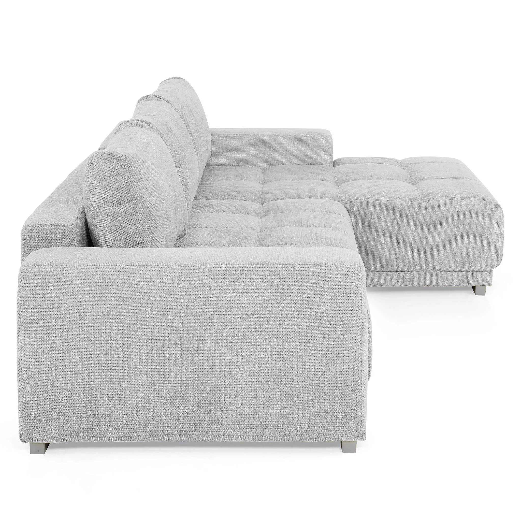 Coltar Living extensibil cu functie somn MM321 BOLERO 2DL-REC, dreapta, stofa gri F009, 280x165x66(87), ext.230x130cm [4]