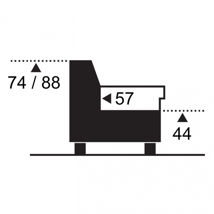 Coltar Living extensibil cu functie somn MM118 ESTELLE 2HT KL-2F, stanga, stofa blue dark R452, 255x213x74(88), ext.175x120cm [5]