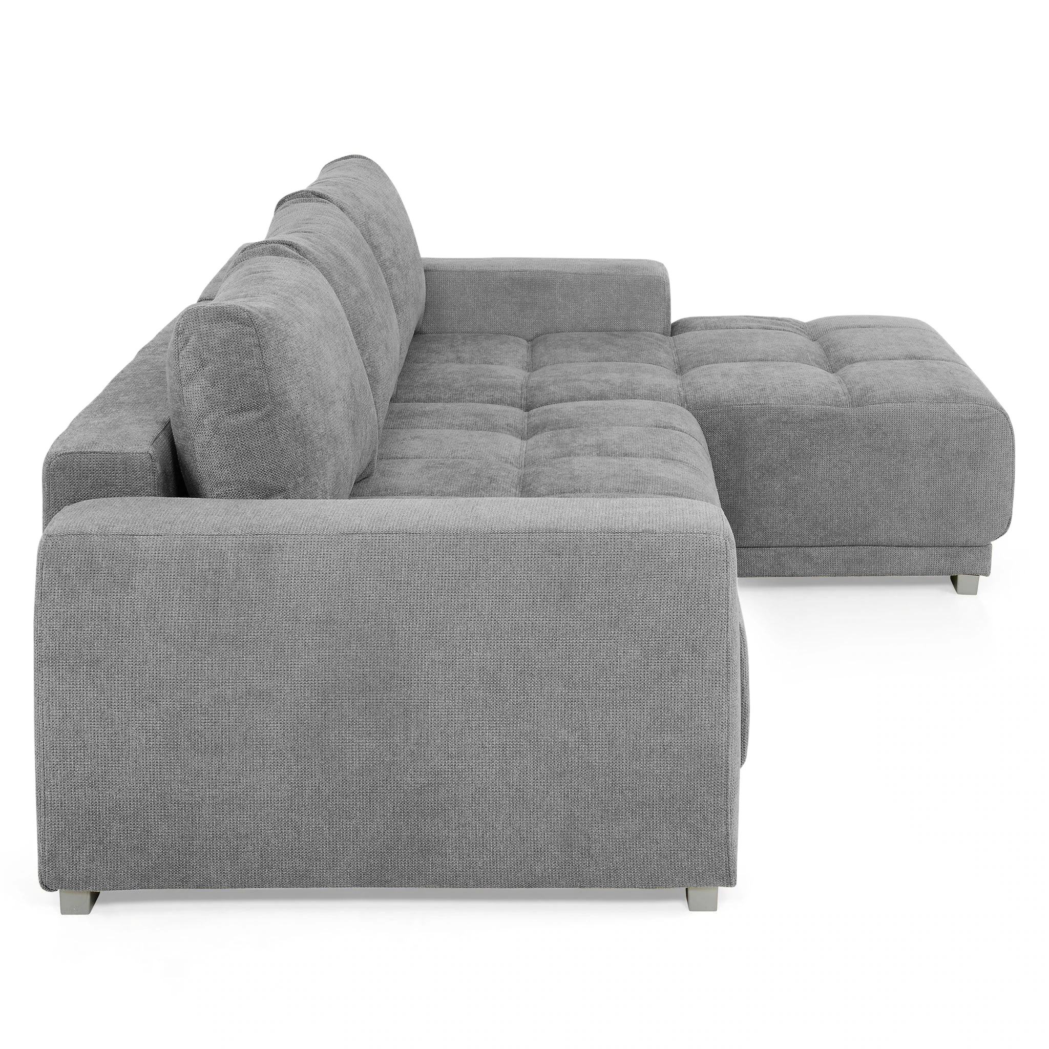Coltar Living extensibil cu functie somn MM321 BOLERO 2DL-REC, dreapta, stofa gri F001, 280x165x66(87), ext.230x130cm [4]