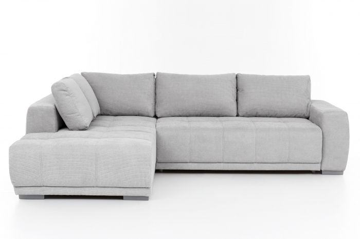 Coltar Living extensibil cu functie somn MM321 BOLERO OTM-2DL, stanga, stofa gri F009, 280x204x66(87), ext.230x130cm [3]