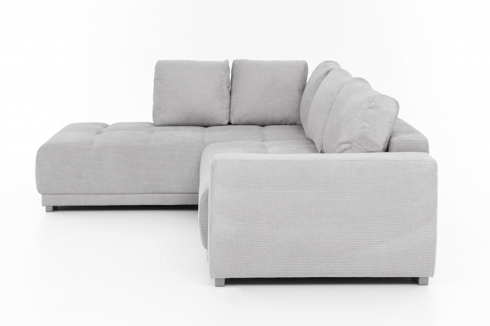 Coltar Living extensibil cu functie somn MM321 BOLERO OTM-2DL, stanga, stofa gri F009, 280x204x66(87), ext.230x130cm [6]