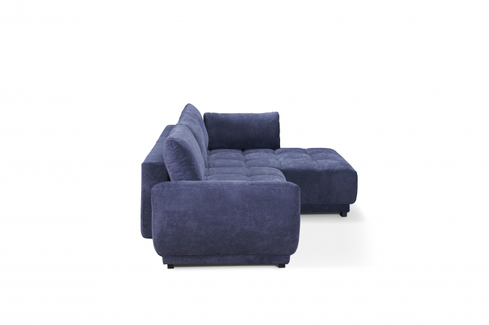 Coltar Living extensibil cu functie somn MM358 RUMBA 1,5DL-REC, dreapta, stofa blue  G705, 269x169x66(87), ext.208x130cm [8]