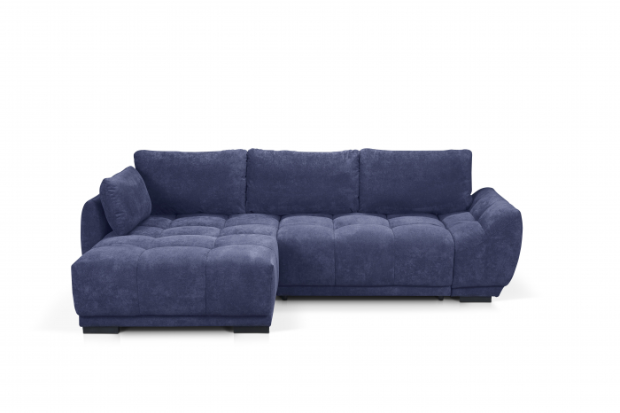 Coltar Living extensibil cu functie somn MM358 RUMBA REC-1,5DL, stanga, stofa blue  G705, 269x169x66(87), ext.208x130cm [3]