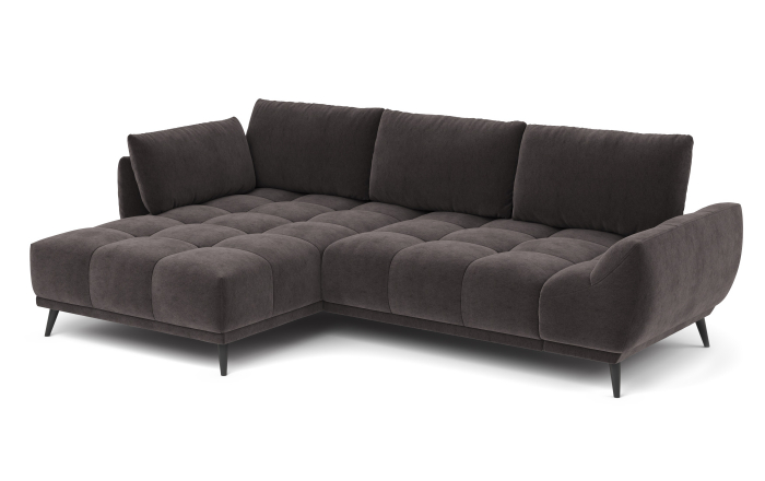 Coltar Living extensibil cu functie somn MM361 ALLEGRA 1,5DL-REC, dreapta, stofa charcoal G004, 270x169x68(88), ext.208x130cm [4]
