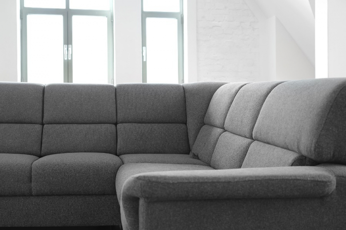 Coltar Living PARIS FASANO, extensibil, cu functie somn,relaxare si depozitare, dreapta, stofa gri, 270x219x91, ext.205x120cm [2]