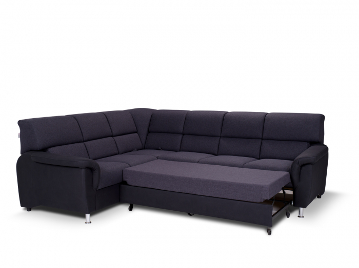 Coltar Living PARIS FASANO, extensibil, cu functie somn,relaxare si depozitare, stanga, stofa gri, 270x219x91, ext.205x120cm [5]