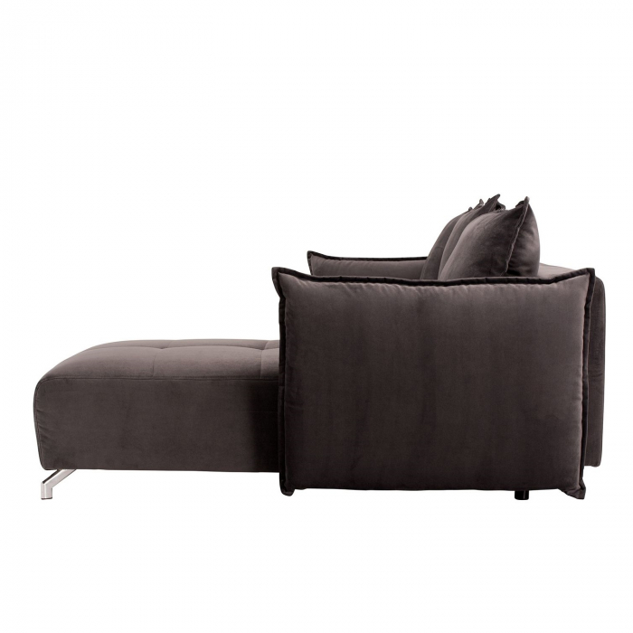 Coltar Living STAR, extensibil cu functie somn, relaxare si depozitare, dreapta, stofa maro Piano 16, (303-325)x186x100, ext.270x140cm [9]