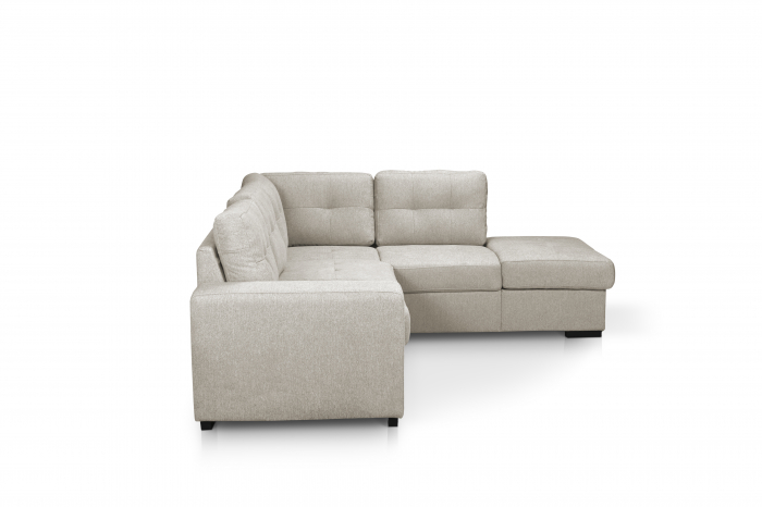 Coltar MM289 PIANO 2F-OTM/BK KL pentru living, dreapta, extensibil cu functie somn, stofa beige G008, 248x213x(73-89), ext.200x138cm [9]