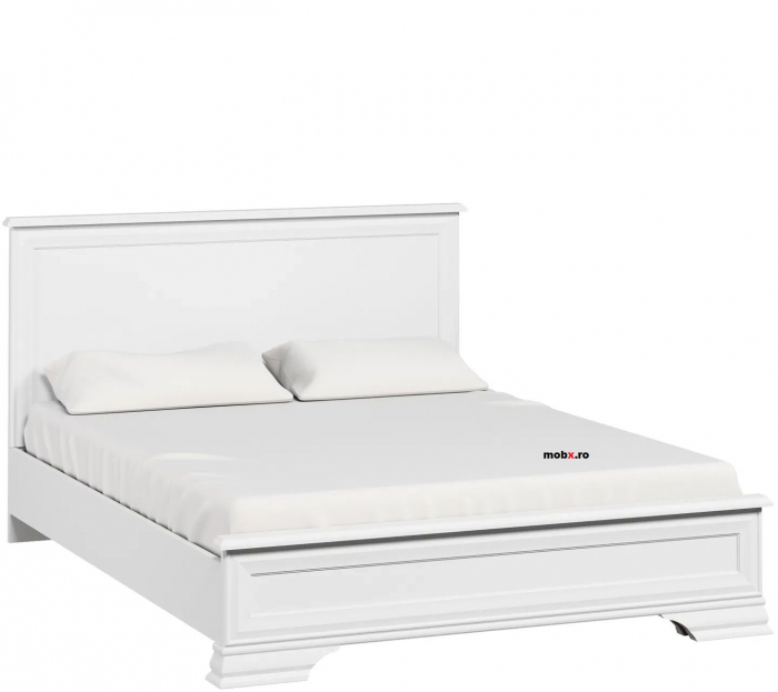 Dormitor IDENTO Set-E, (dulap 6U2S+ pat 160 + 2 noptiere 1S + comoda 2W3S1B + oglinda LUS 155) culoare alb. [21]