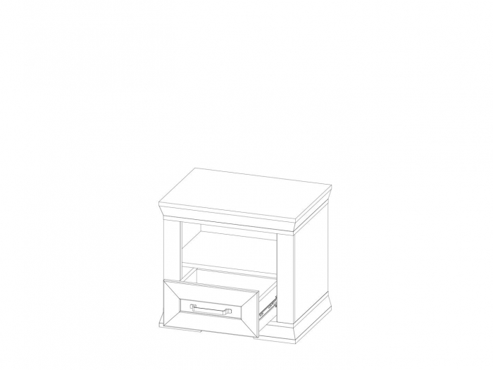 Dormitor MARSELLE Set-A, (dulap 6U2S 218 + pat 160 cu somiera rabatabila si container asternuturi + 2 noptiere 1S + comoda 4S + oglinda 98 cm), culoare alb frasin si stejar sonoma dark. [7]