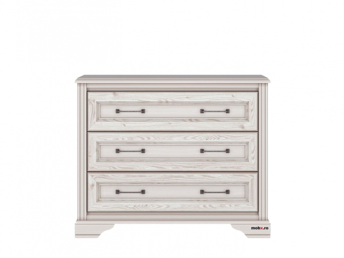 Dormitor STYLIUS Set-B, (dulap 6U2S 170 + pat 160 + 2 noptiere 2S + comoda 3S + oglinda 90cm) culoare pin siberian. [9]