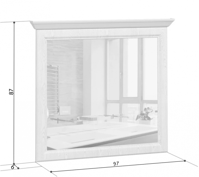Dormitor STYLIUS Set-B, (dulap 6U2S 170 + pat 160 + 2 noptiere 2S + comoda 3S + oglinda 90cm) culoare pin siberian. [16]