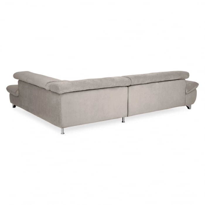 GEMINI Coltar extensibil, sezlong dreapta 3F-OTM, functie somn si relaxare, acoperire stofa crem savana F220, COTTA, 312x231x97, ext.228x127cm. [7]