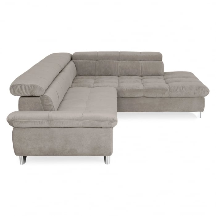 GEMINI Coltar extensibil, sezlong dreapta 3F-OTM, functie somn si relaxare, acoperire stofa crem savana F220, COTTA, 312x231x97, ext.228x127cm. [4]