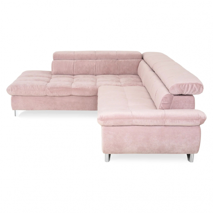 GEMINI OTM-3F, COTTA, colta extensibil, functie somn, sezlong stanga, roz F222, 312x231x97, ext.228x127cm. [8]