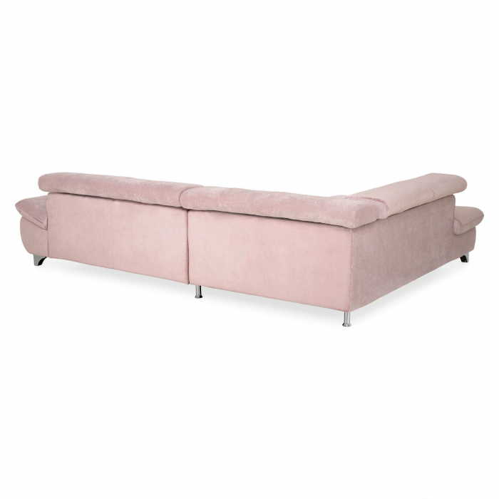 GEMINI OTM-3F, COTTA, colta extensibil, functie somn, sezlong stanga, roz F222, 312x231x97, ext.228x127cm. [11]