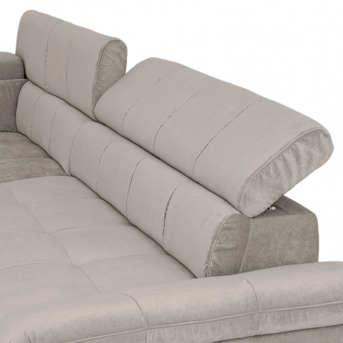 GEMINI OTM-3F, COTTA, colta extensibil, functie somn, sezlong stanga, stofa crem savana F220, 312x231x97, ext.228x127cm. [8]