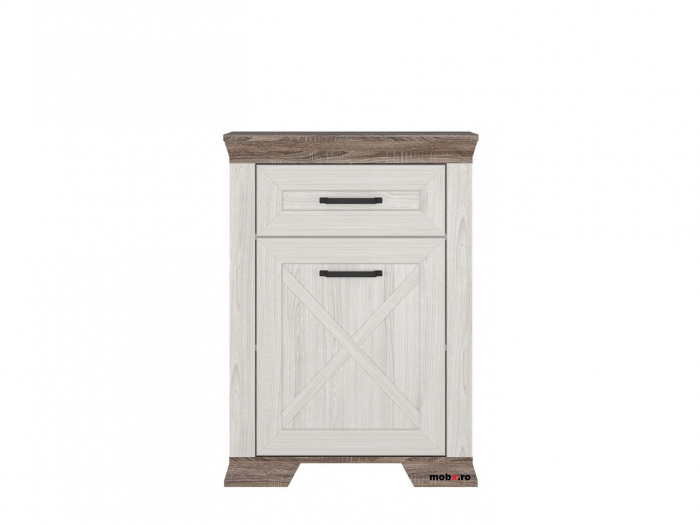 MARSELLE Hol-C, culoare alb frasin si stejar sonoma dark, (Lxadxh): 281x61x221 cm. [4]