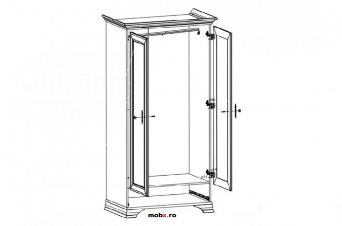 Mobilier living IDENTO alb, Set-A1, L 295 cm. [6]
