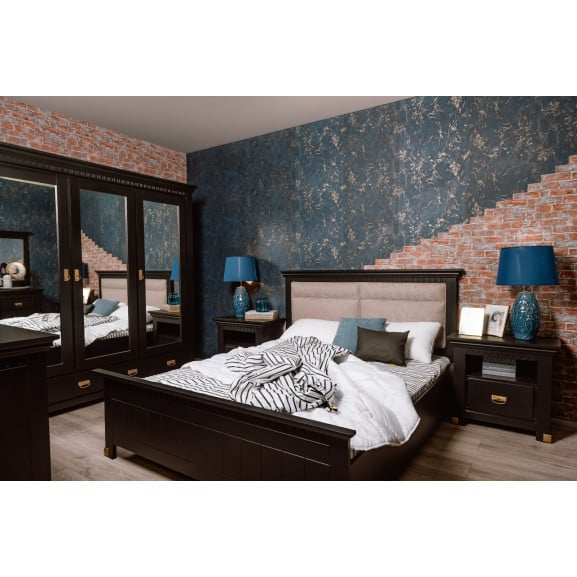 SAINT TROPEZ, Noptiera 1 sertar, culoare negru, (Lxadxh): 69x41x65 cm. [2]