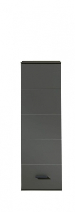 Set mobila living MEDIANA, front MDF culoare grafit/nuc coniac,  L 320cm [8]
