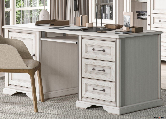 Stylius Birou BIU170, front MDF culoare pin siberian, 170/70/79 cm. [3]