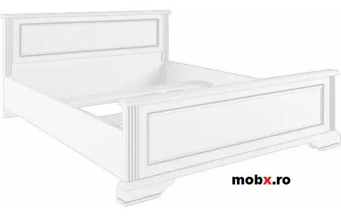 White PAT 160, front MDF culoare frasin alb + pin argintiu, 170/210/(53-87) cm. [7]
