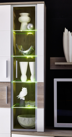 Mobila living JAM din pal si MDF, stejar/alb, L296cm. [1]