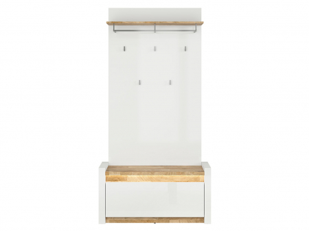 Alameda comoda pantofi SFK1K, alb/stejar, (L/ad./h):100/37/51 cm. [3]