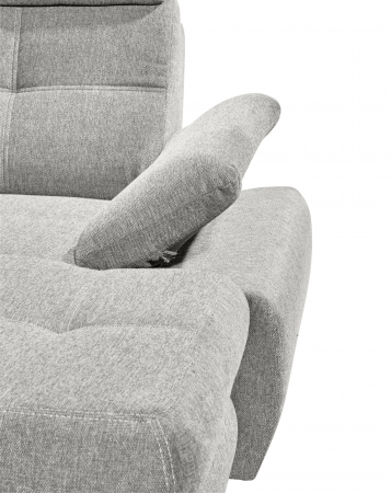 ALBA, coltar U pentru living, extensibil, functie somn si relaxare OTM.2F.RECBK, stanga, stofa gri silver brego 07, 349x233x88, ext.275x127cm. [4]