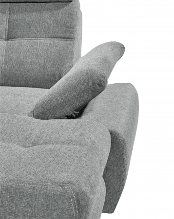 ALBA, coltar U pentru living, extensibil, functie somn si relaxare OTM.2F.RECBK, stanga, stofa gri brego 09, 349x233x88, ext.275x127cm. [4]