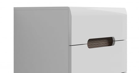Azteca Comoda KOM5S, 5 sertare, front MDF culoare alb lucios, 60/41/105 cm. [5]