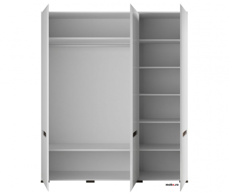 Azteca Dulap SZF3D, front MDF culoare alb lucios, 180/60/210cm. [3]