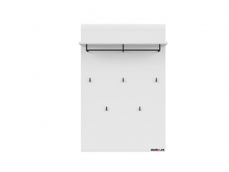 Azteca, Hol Set-A, front MDF, alb lucios, (L/ad./h):150/38/210 cm. [9]