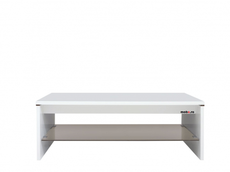 Colectia Living AZTECA - Azteca Masuta cafea LAW11, MDF culoare alb lucios, 110/65/40 cm.