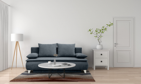 Canapea MONA, 3 locuri extensibila cu functie de somn, relaxare si depozitare, stofa gri Rico 14, 208x108x100, ext.200x160cm [5]