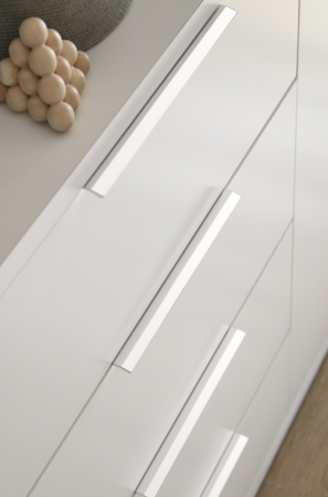 CAPRI, Comoda alba 150, 2 usi 4 sertare, (Lxadxh) ca.150x38x90 cm. [4]