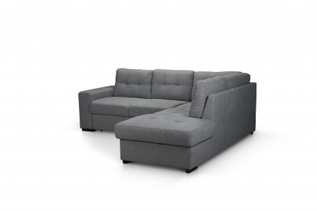 Coltar Cotta Minimaxx MM289 PIANO 2F-OTM/BK KL pentru living, dreapta, extensibil cu functie somn, stofa gri deschis G002, 248x213x(73-89), ext.200x138cm [2]