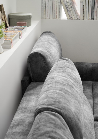 Coltar Living extensibil functie somn CORK 2F.REC, dreapta, stofa gri infinity 15 grey. [6]