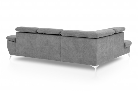 Coltar extensibil GISELE OTM/BK-2.5F KLEIN, stanga, stofa gri G002, 256x209x83(99), ext.177x120cm. [6]