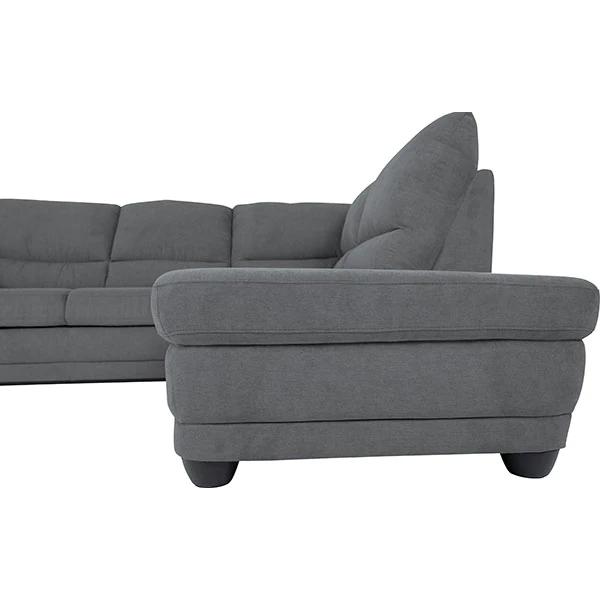 Coltar extensibil NEBOLO 2F-OTM, dreapta, stofa gri inchis F187, 245x225x97,ext. 180x122 cm. [5]