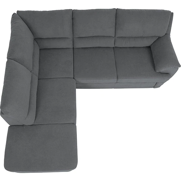 Coltar extensibil NEBOLO OTM-2F, stanga, stofa gri inchis F187, 245x225x97,ext. 180x122 cm. [5]