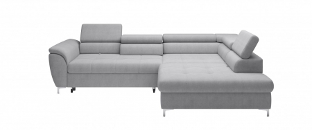 Canapele & coltare living - Coltar extensibil TEMPO 2FL-E-OTKR, dreapta, stofa gri, 290x215x77(94), ext.220x138cm.